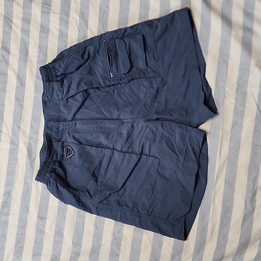 World Wide Sportsman Vintage navy Oversized Baggy Cargo Shorts Womens
